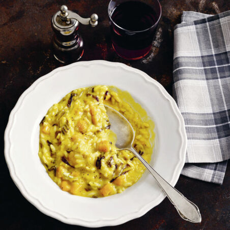 KÜRBISRISOTTO MIT RADICCHIO KÜRBISRISOTTO MIT RADICCHIO