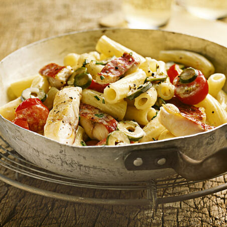 Pasta mit Rotbarbe Pasta mit Rotbarbe