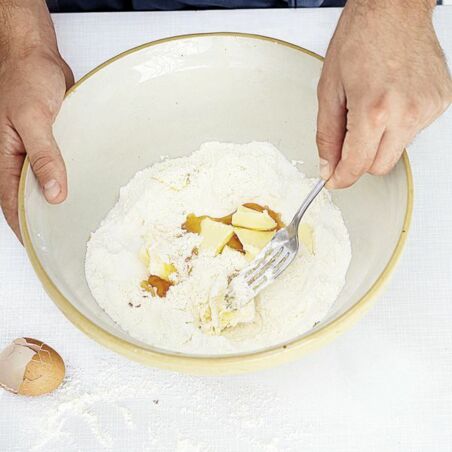 Gedeckter Apfelkuchen