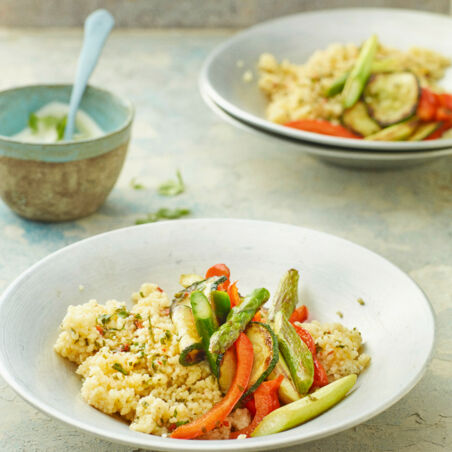 Kräuter-Couscous-Salat mit Gemüse