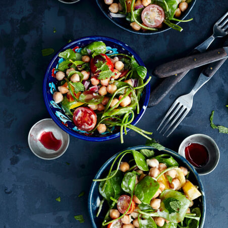 Erfrischender Kichererbsensalat Erfrischender Kichererbsensalat