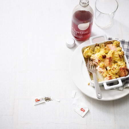 Blumenkohlgratin mit Lachs Blumenkohlgratin mit Lachs