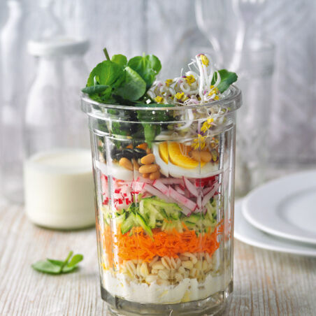 Brunnenkresse-Rohkost mit Zartweizen Brunnenkresse-Rohkost mit Zartweizen