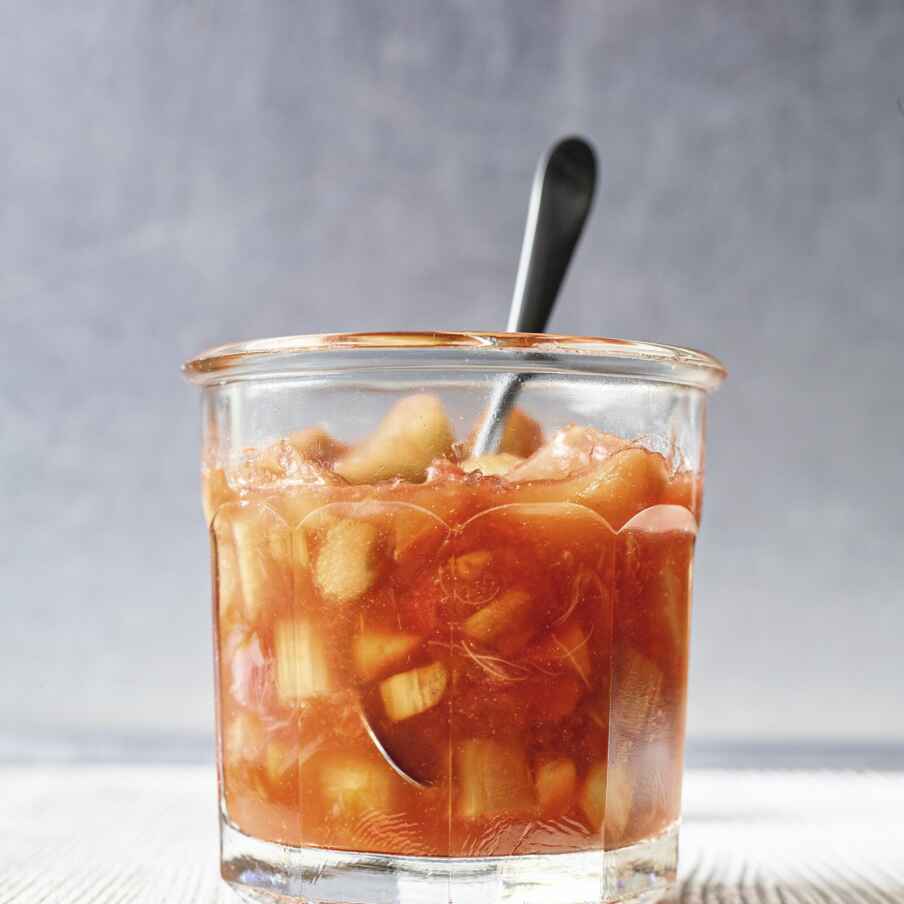 Rhabarber-Papaya-Konfitüre mit Kokos Rezept | Küchengötter Rhabarber-Papaya-Konfitüre mit Kokos Rezept | Küchengötter