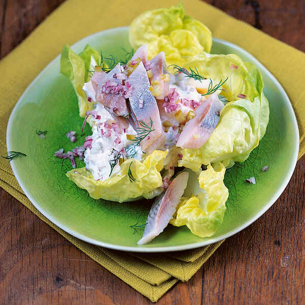 Matjessalat mit Äpfeln Rezept | Küchengötter Matjessalat mit Äpfeln Rezept | Küchengötter