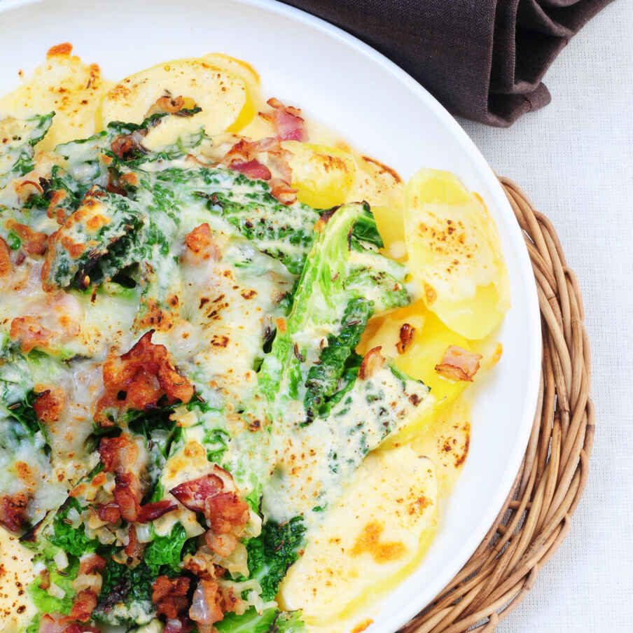 Wirsing-Kartoffel-Auflauf Rezept | Küchengötter Wirsing-Kartoffel-Auflauf Rezept | Küchengötter