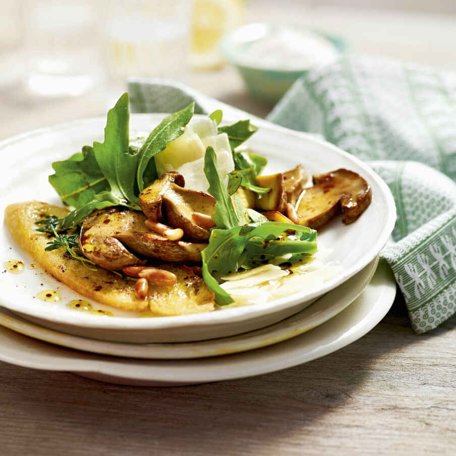 Rucolasalat mit Steinpilzen Rezept | Küchengötter