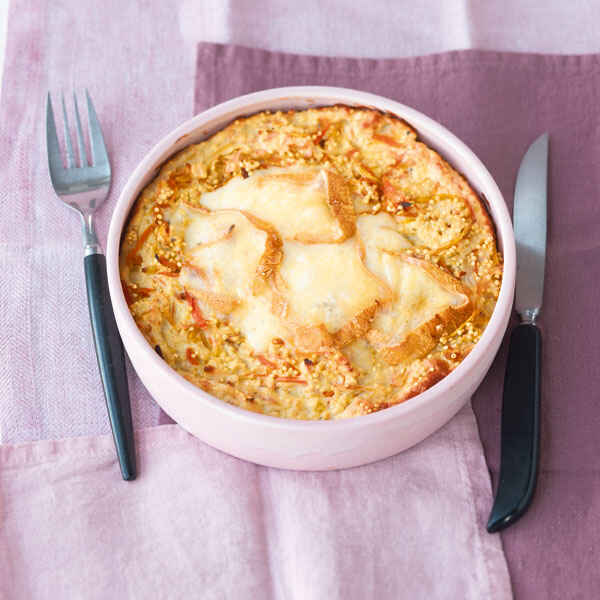 Hirseauflauf mit Möhren Rezept | Küchengötter Hirseauflauf mit Möhren Rezept | Küchengötter