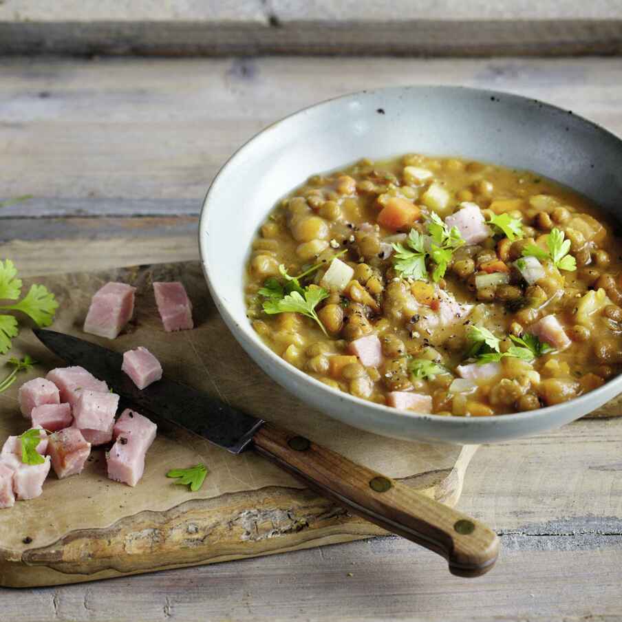 Linsentopf mit Kasseler Rezept | Küchengötter Linsentopf mit Kasseler Rezept | Küchengötter