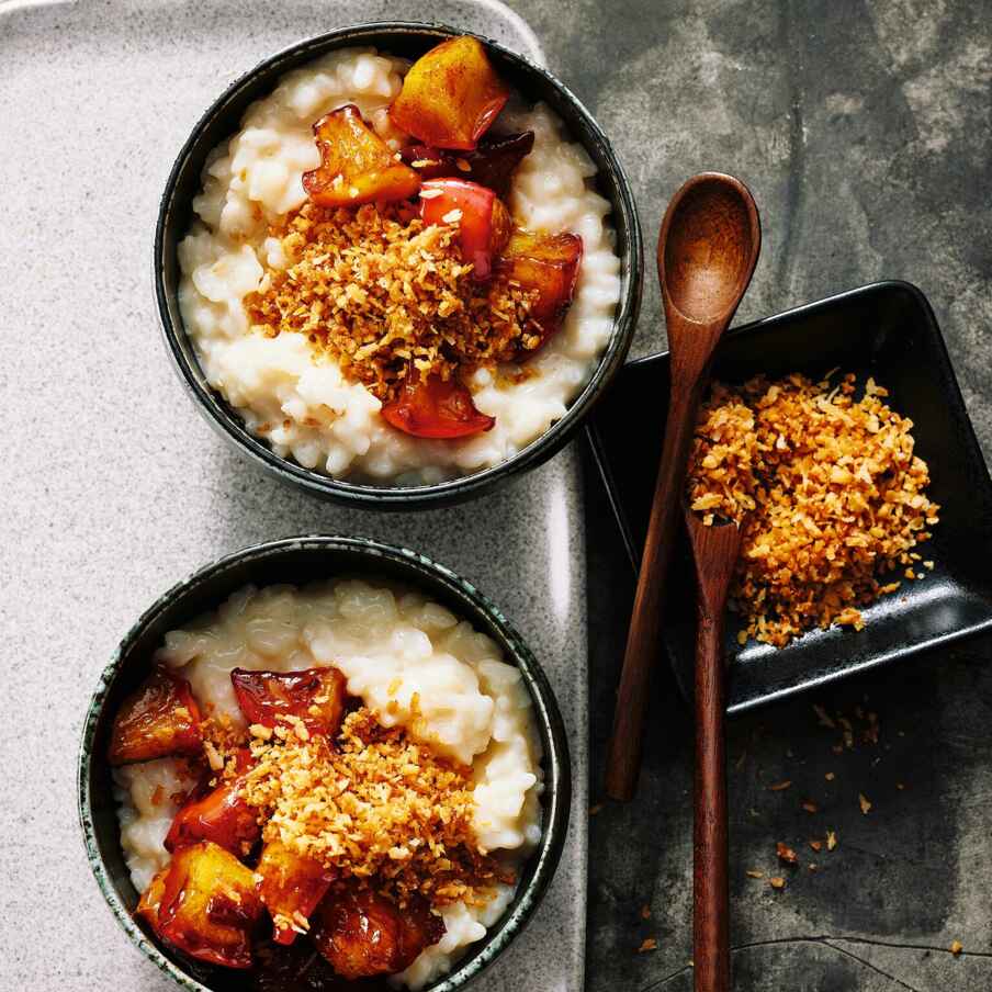 Kokos-Milchreis mit Zimtäpfeln Rezept | Küchengötter Kokos-Milchreis mit Zimtäpfeln Rezept | Küchengötter