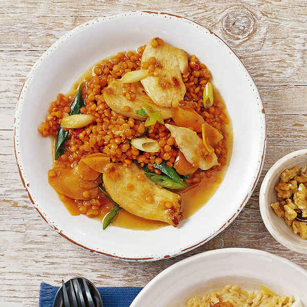 Hähnchen-Linsen-Pfanne