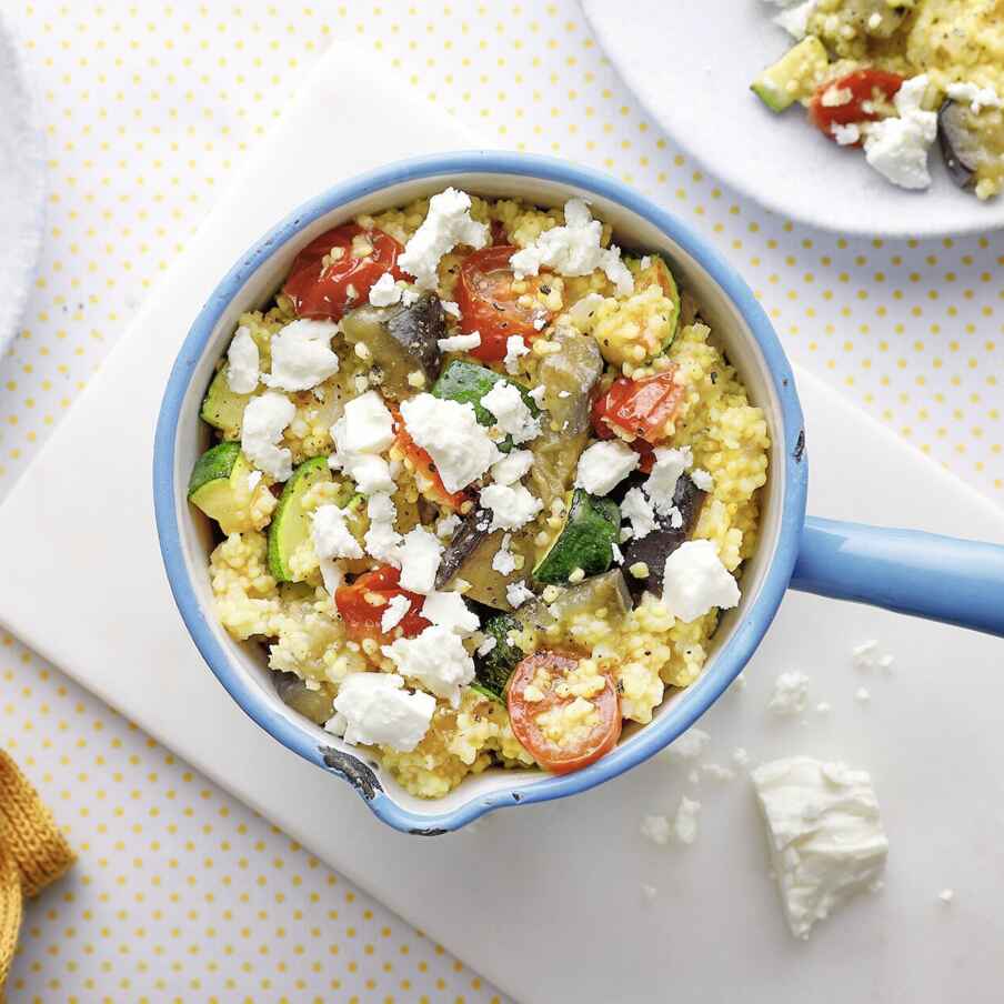 Mediterranes Hirsotto Rezept | Küchengötter Mediterranes Hirsotto Rezept | Küchengötter