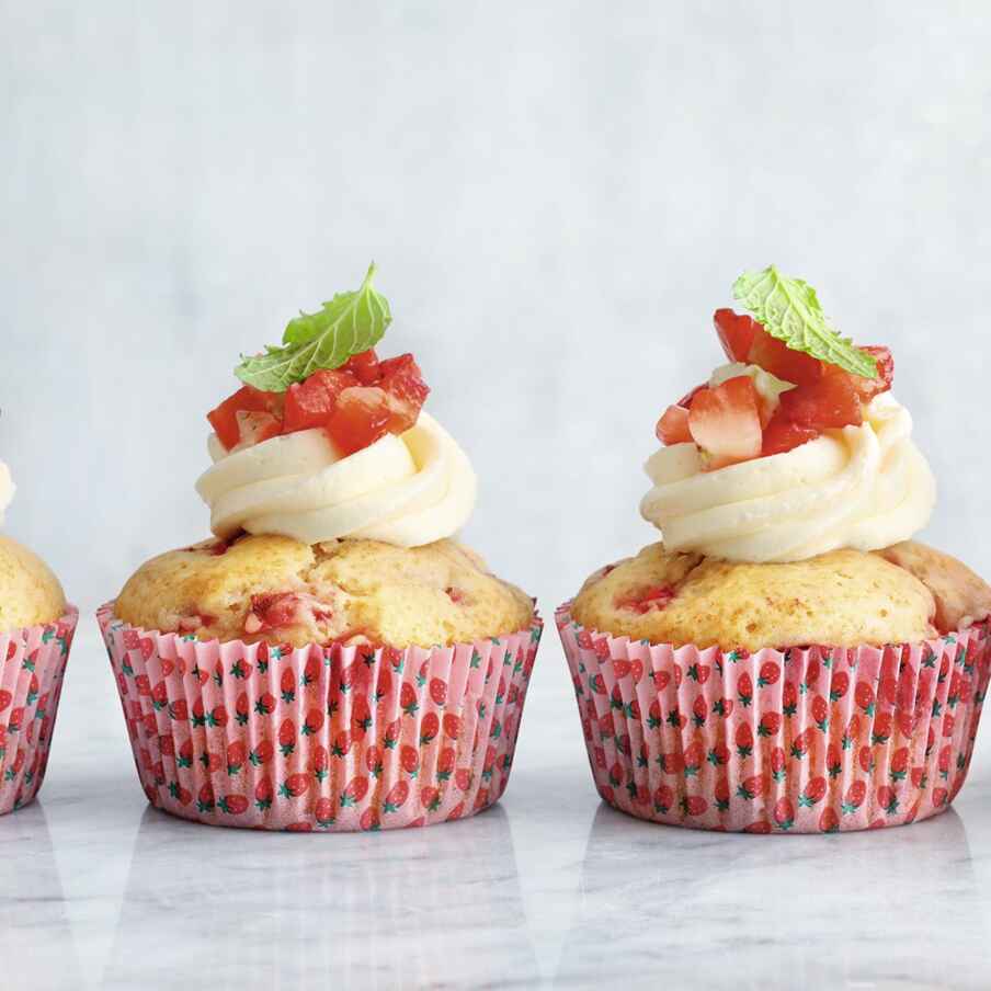 Erdbeer-Ricotta-Muffins Rezept | Küchengötter Erdbeer-Ricotta-Muffins Rezept | Küchengötter