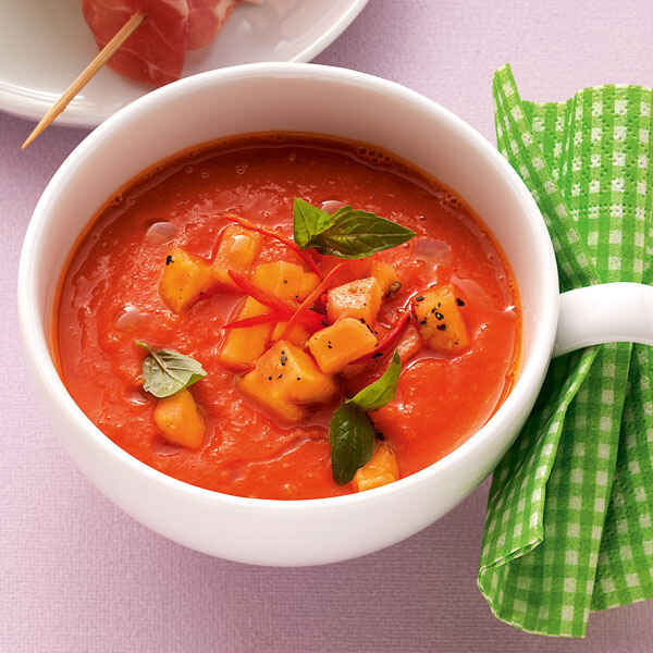 Tomaten-Papaya-Suppe Rezept | Küchengötter Tomaten-Papaya-Suppe Rezept | Küchengötter
