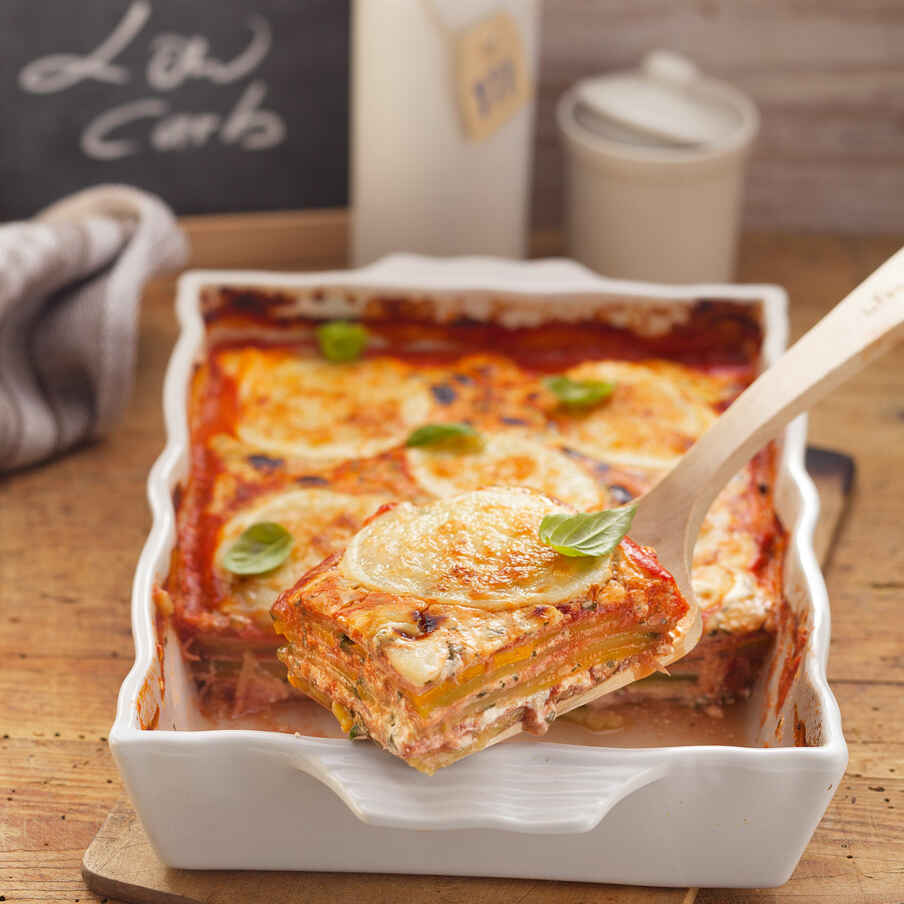 Zucchini-Schinken-Lasagne mit Parmesancreme Rezept | Küchengötter Zucchini-Schinken-Lasagne mit Parmesancreme Rezept | Küchengötter