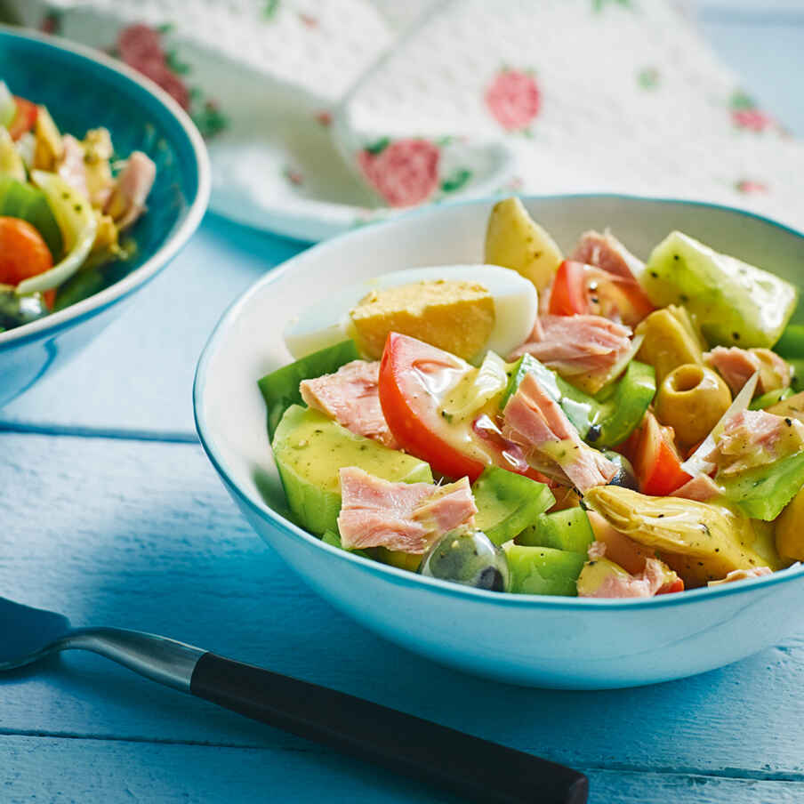 Nizza-Salat mit Eiern Rezept | Küchengötter