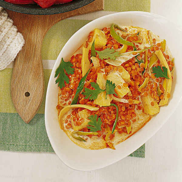 Linsencurry mit Ananas Rezept | Küchengötter