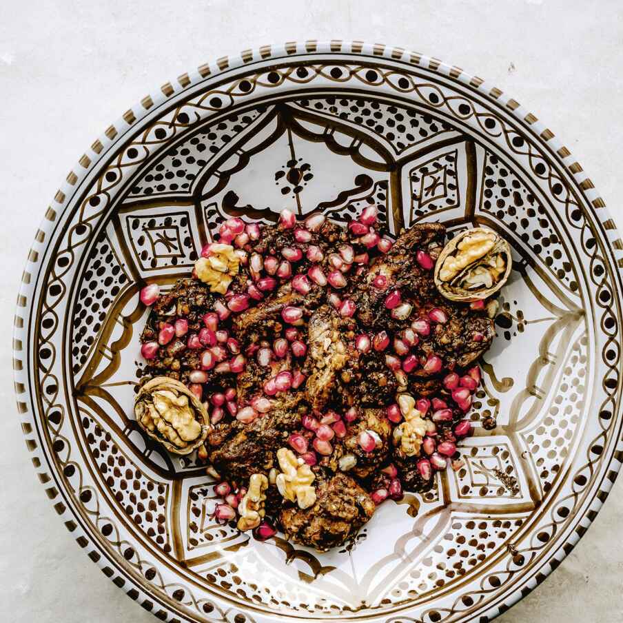 Persisches Huhn in Walnuss-Granatapfel-Sauce Rezept | Küchengötter