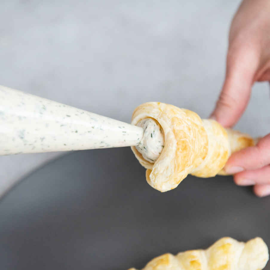 Blätterteig-Möhren mit Lachscreme Rezept | Küchengötter
