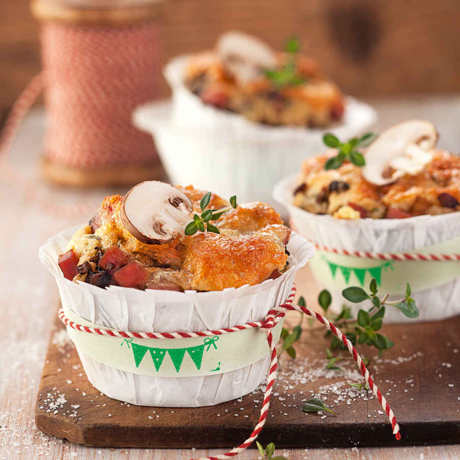 Schinken-Pilz-Muffins Rezept | Küchengötter