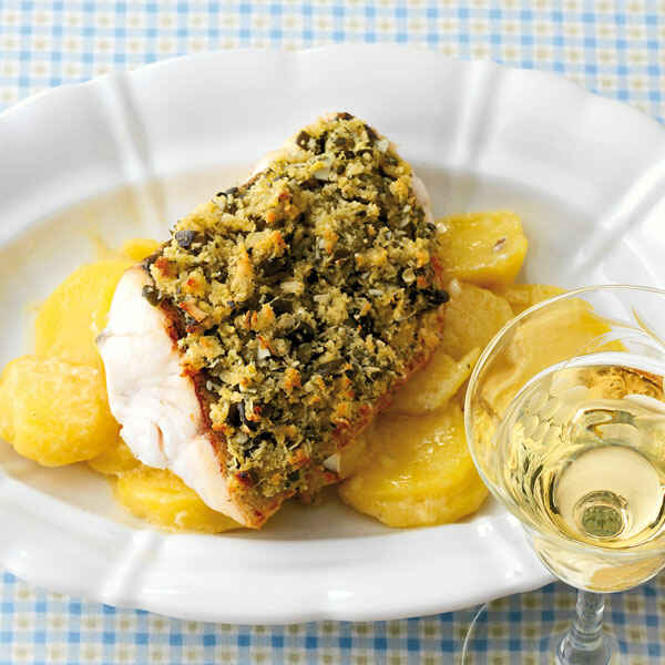 Zander mit Kürbiskruste Rezept | Küchengötter Zander mit Kürbiskruste Rezept | Küchengötter