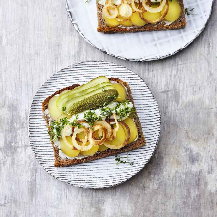 Smørrebrød mit Kartoffeln Rezept | Küchengötter