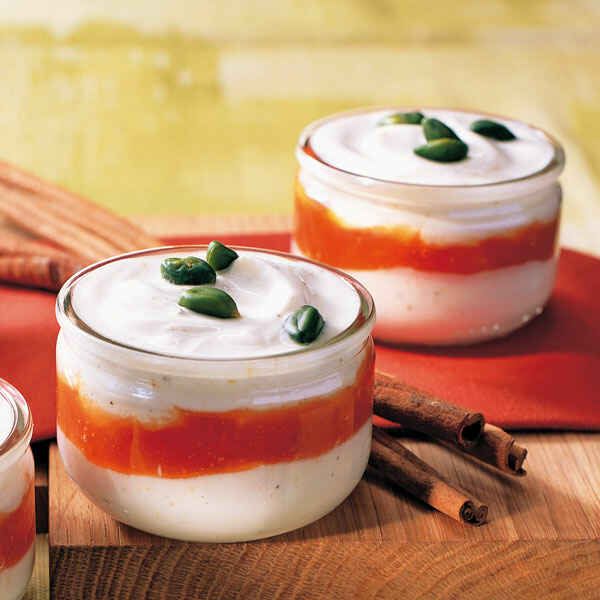 Kardamomcreme mit Papayasauce Rezept | Küchengötter Kardamomcreme mit Papayasauce Rezept | Küchengötter