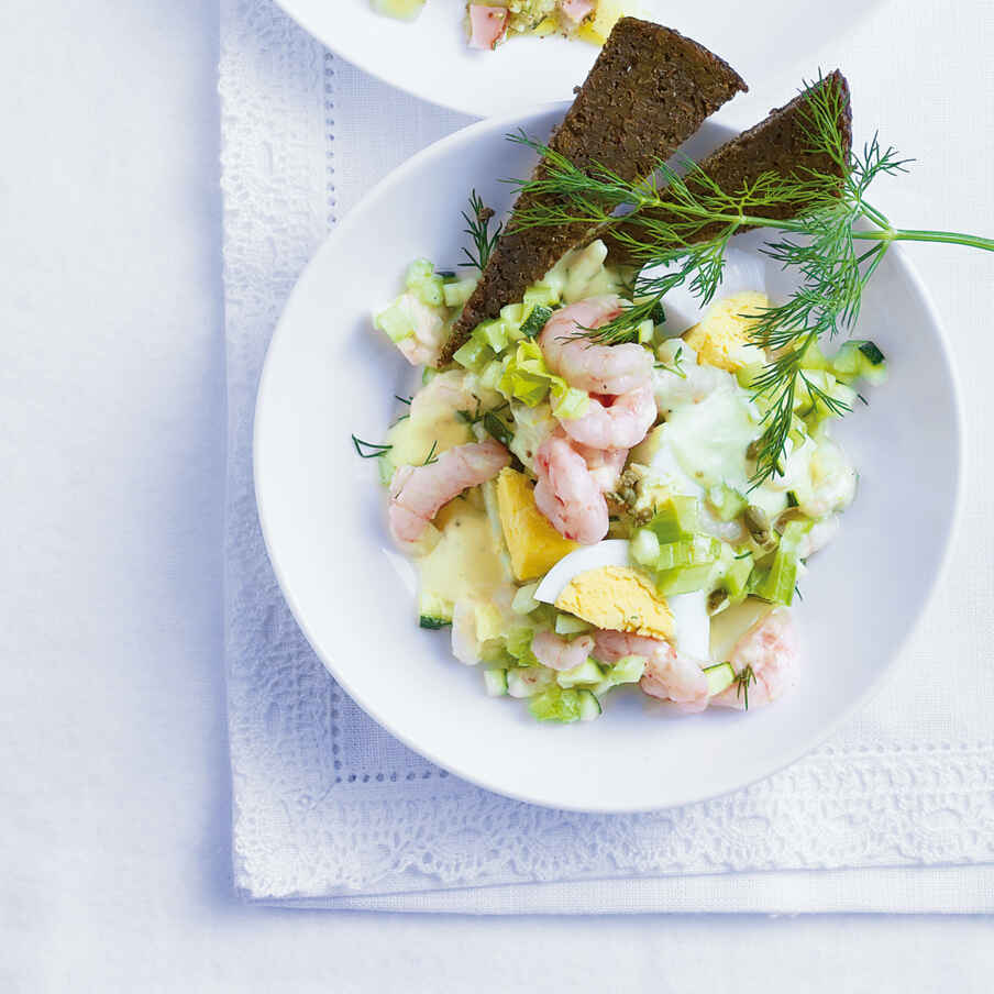 Krabben-Eier-Salat Rezept | Küchengötter Krabben-Eier-Salat Rezept | Küchengötter