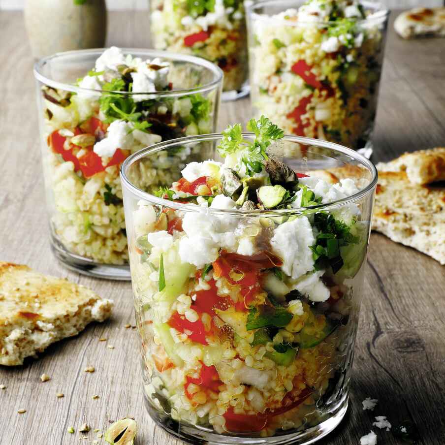 Bulgursalat mit Tomate und Feta Rezept | Küchengötter Bulgursalat mit Tomate und Feta Rezept | Küchengötter