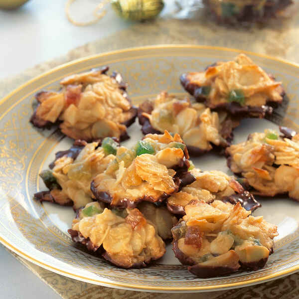 Florentiner mit kandierten Früchten Rezept | Küchengötter Florentiner mit kandierten Früchten Rezept | Küchengötter