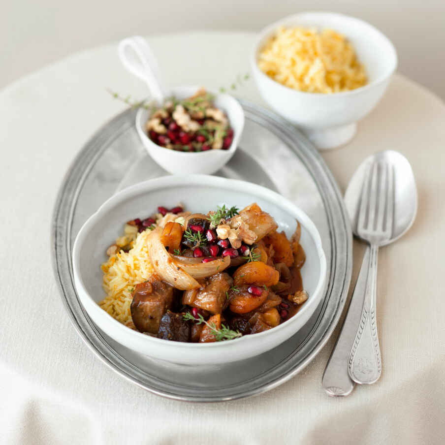 Auberginen-Aprikosen-Ragout Rezept | Küchengötter Auberginen-Aprikosen-Ragout Rezept | Küchengötter