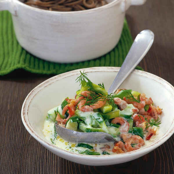 Gurkensauce mit Krabben Rezept | Küchengötter Gurkensauce mit Krabben Rezept | Küchengötter