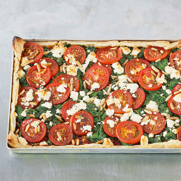 Spinatkuchen mit Schafkäse Rezept | Küchengötter