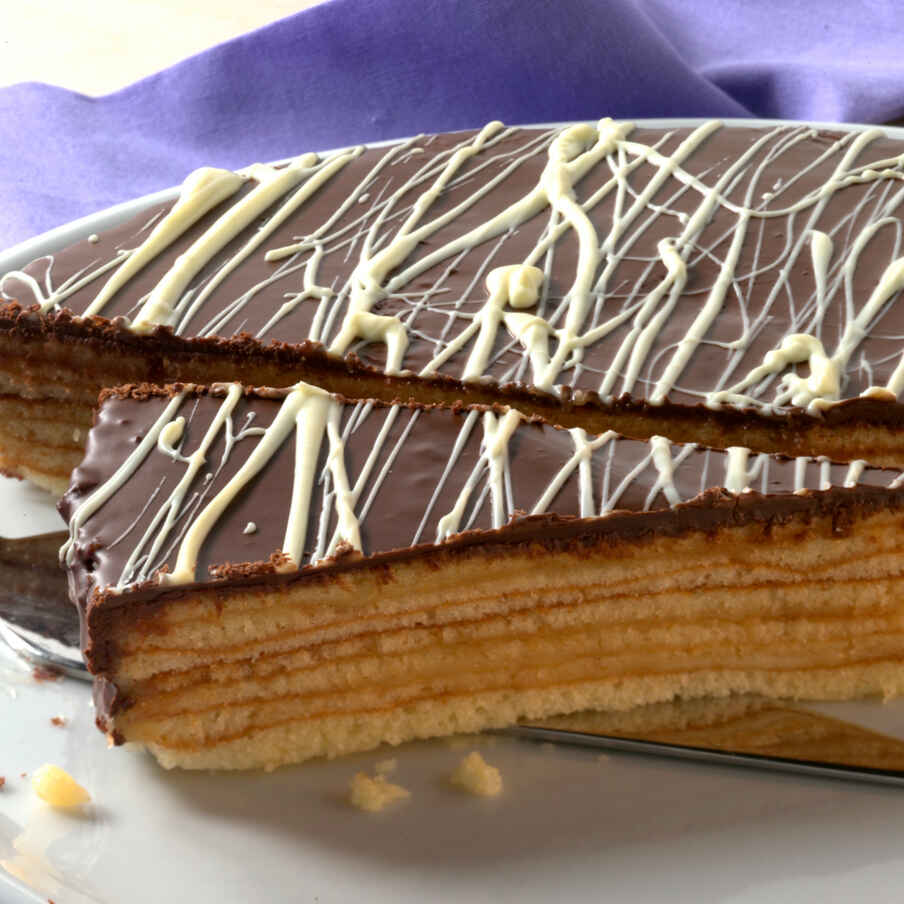 Pfirsich-Baumkuchentorte Rezept | Küchengötter Pfirsich-Baumkuchentorte Rezept | Küchengötter