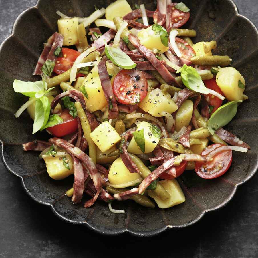 Kartoffel-Blutwurst-Salat Rezept | Küchengötter