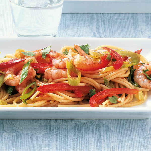 Scharfe Krabben-Nudeln Rezept | Küchengötter Scharfe Krabben-Nudeln Rezept | Küchengötter