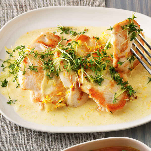 Hähnchenschnitzel mit Meerrettich-Sahne Rezept | Küchengötter Hähnchenschnitzel mit Meerrettich-Sahne Rezept | Küchengötter