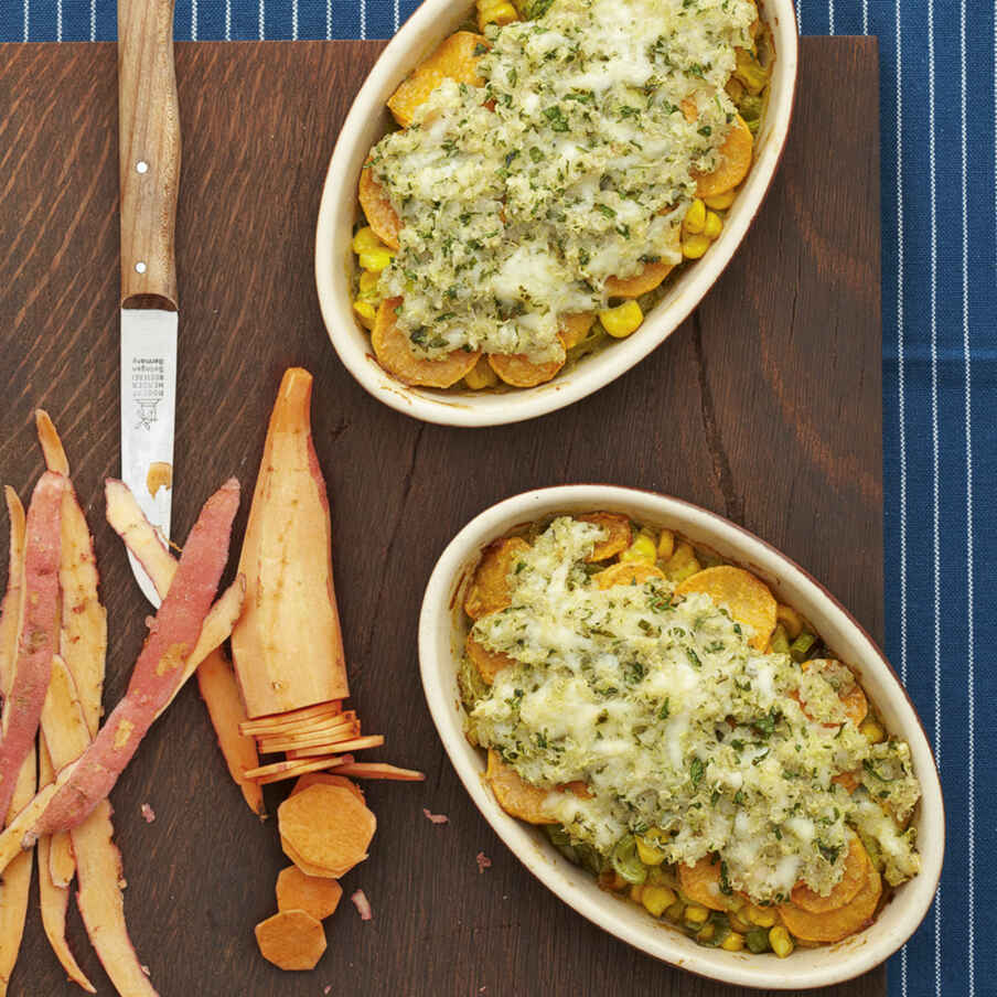 Süßkartoffel-Mais-Auflauf Rezept | Küchengötter