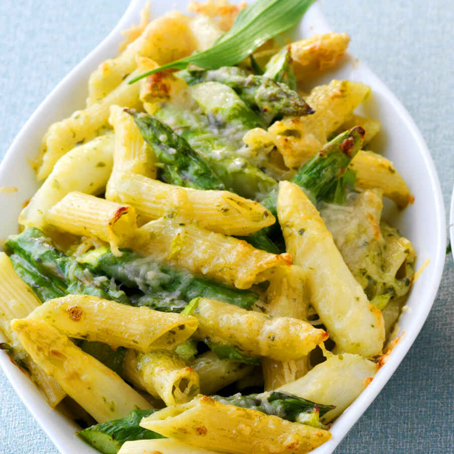 Penne-Spargel-Gratin Rezept | Küchengötter