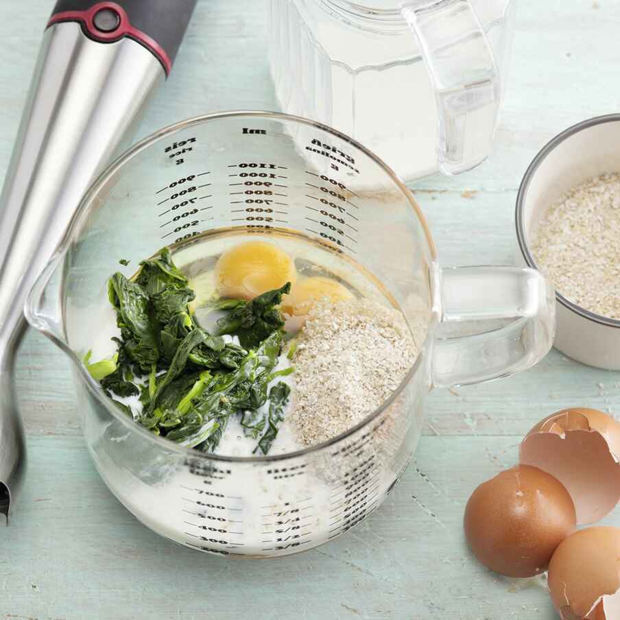 Spinat-Crêpes mit Käse Rezept (Low Carb) | Küchengötter Spinat-Crêpes mit Käse Rezept (Low Carb) | Küchengötter