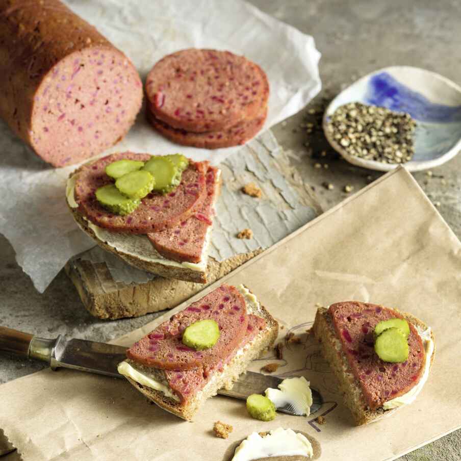 Vegane Salami selber machen Küchengötter