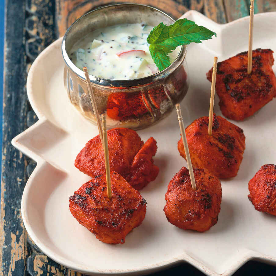 Tandoori-Hähnchen mit Joghurt-Dip