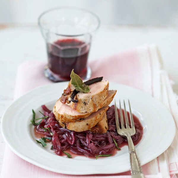 Schweinefilet mit Portweinsauce Rezept | Küchengötter