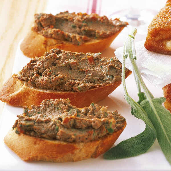 Crostini mit Leber Rezept | Küchengötter Crostini mit Leber Rezept | Küchengötter