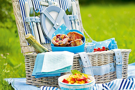Ich packe meinen Picknickkorb und nehme mit ...