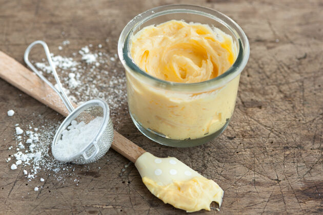 Macarons Füllung Buttercreme Pfirsich