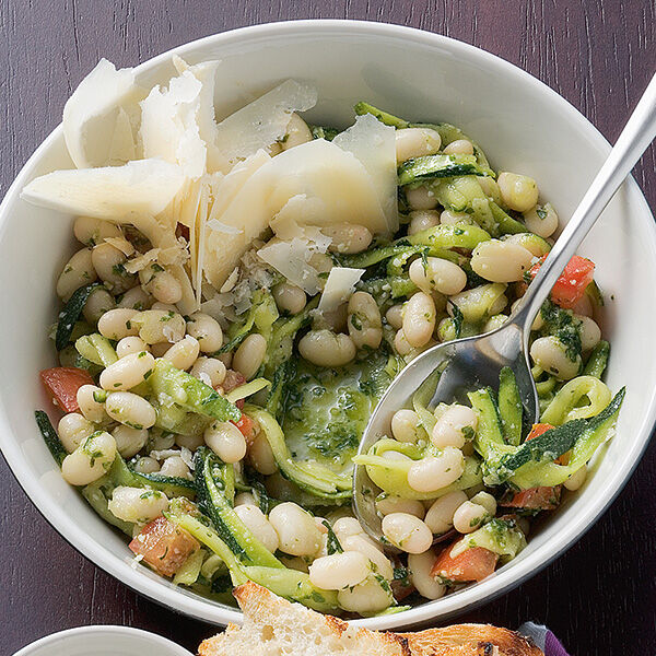 Bohnen Zucchini Salat Rezept Kuchengotter