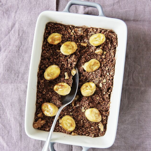 Gebackenes Zuckerfreies Schoko Oatmeal 