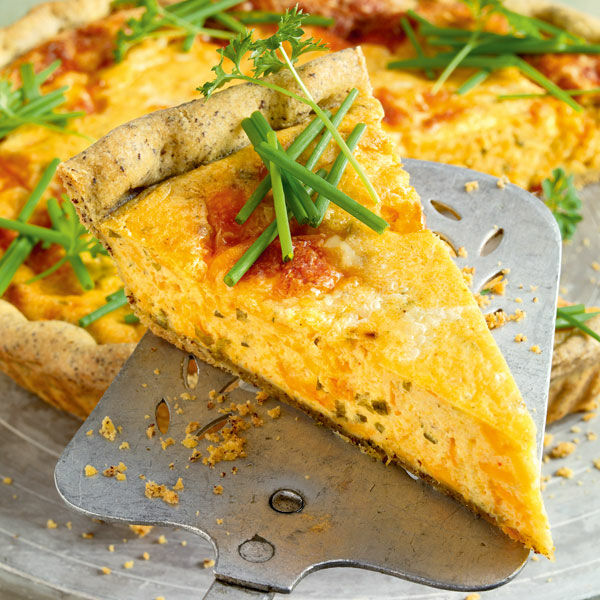 Krauter Kase Quiche Rezept Kuchengotter 