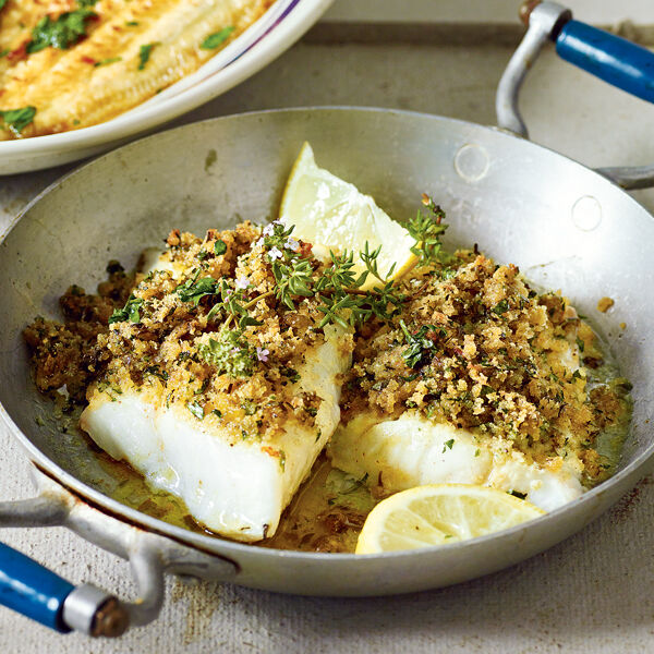 Schneller Fisch Mit Krauterkruste Rezept Kuchengotter